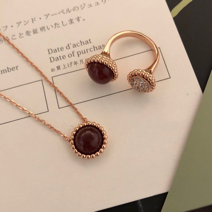 [BIJOUX]PERLEE COULEURS DIAMOND ROSE GOLD BETWEEN THE FINGER RING