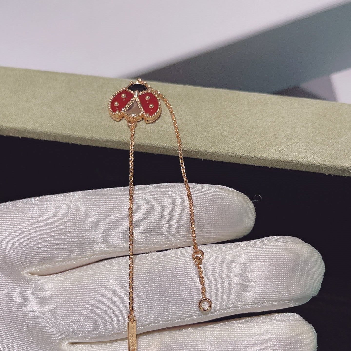 [BIJOUX]BRACELET LUCKY SPRING 1 MOTIF OR ROSE