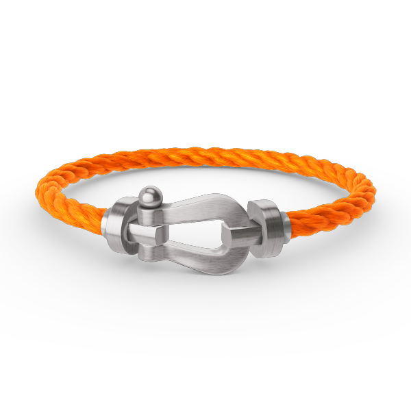 [BIJOUX]BRACELET FORCE FER A CHEVAL LARGE SANS DIAMANT ARGENT
