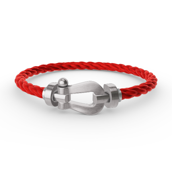 [BIJOUX]BRACELET FORCE FER A CHEVAL LARGE SANS DIAMANT ARGENT