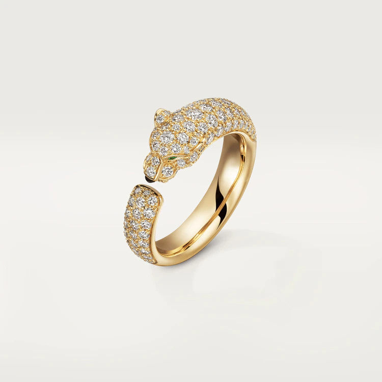 [BIJOUX]PANTHERE PINK GOLD DIAMOND RING