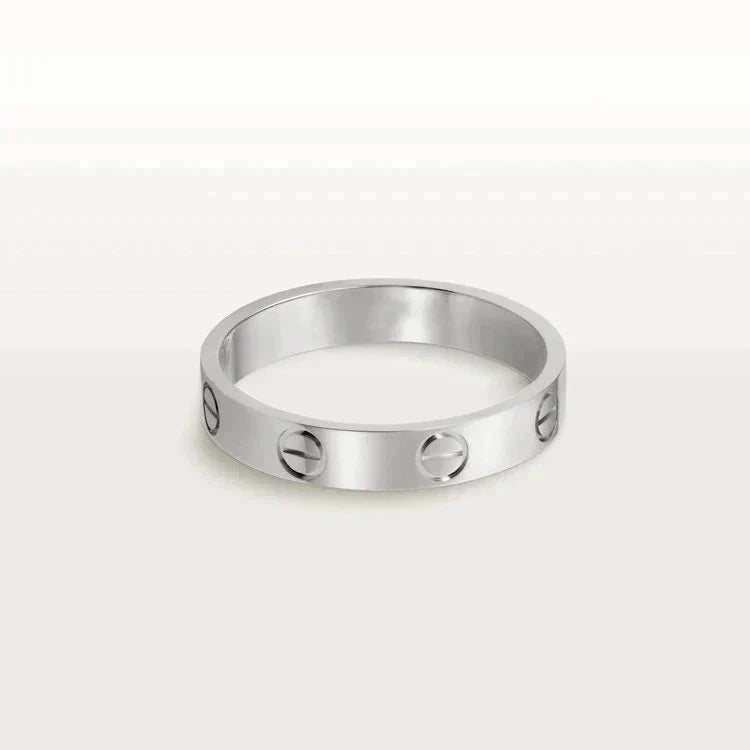 [BIJOUX]BAGUE LOVE 4MM 1 DIAMANT ARGENT