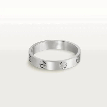 [BIJOUX]LOVE RING 4MM 1 DIAMOND SILVER