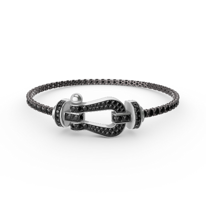 [BIJOUX]FORCE  LARGE HORSESHOE FULL DIAMOND TENNIS BRACELET